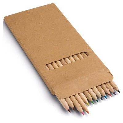 CARDBOARD  COLOURING PENCIL BOX