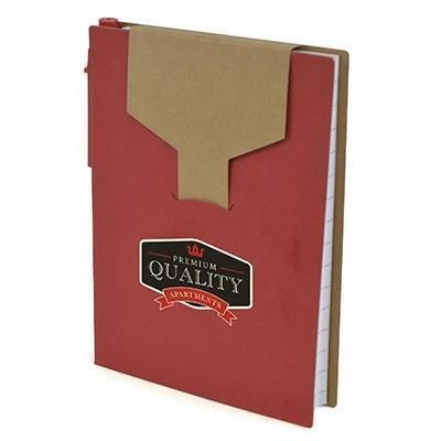 PECKHAM A6 RECYCLED NOTE PAD in Red