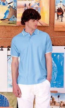 FRUIT OF THE LOOM PREMIUM TIPPED PIQUE POLO SHIRT