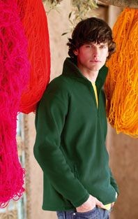 FRUIT OF THE LOOM ZIP NECK OUTDOOR FLEECE