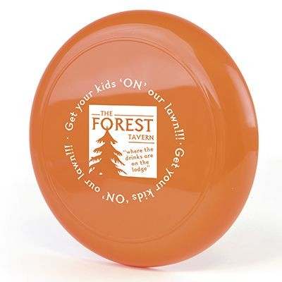 BASIC PLASTIC FLYING ROUND DISC in Amber