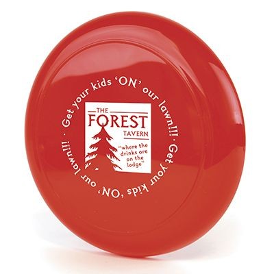 BASIC PLASTIC FLYING ROUND DISC in Red