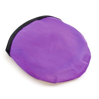 FOLDING NYLON FLYING ROUND DISC in Purple