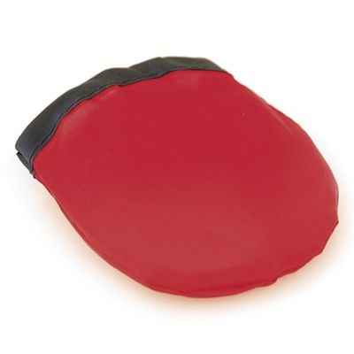 FOLDING NYLON FLYING ROUND DISC in Red