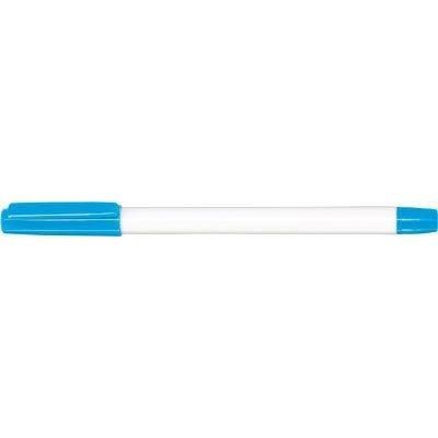 TOPSTICK BALL PEN in White with Aqua Trim