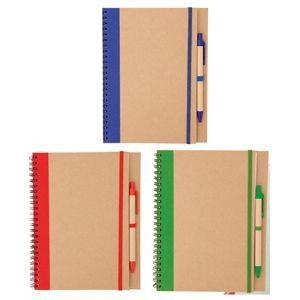 TUNEL RECYCLED CARDBOARD COVERED WIRO BOUND NOTE PAD