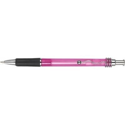 VIPER FROST BALL PEN in Frosted Pink with Silver Trim